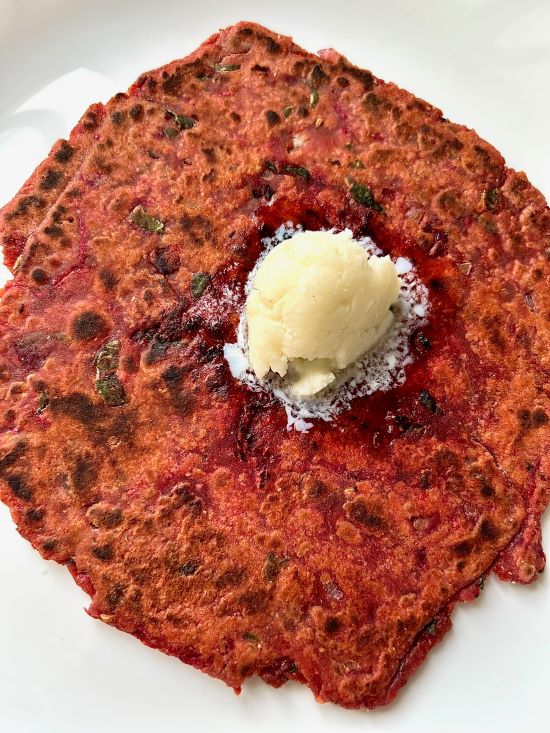 Protein and Iron Rich Beetroot Paratha | Tasty and Healthy