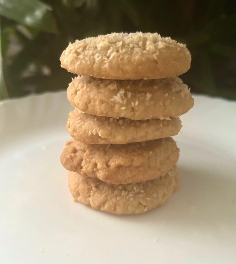 Wholewheat Coconut Cookies | Eggless | Healthy