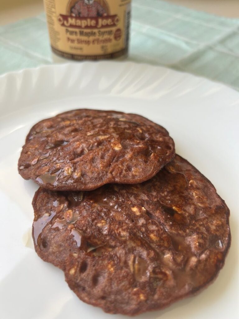 High Protein Cherry Pancakes